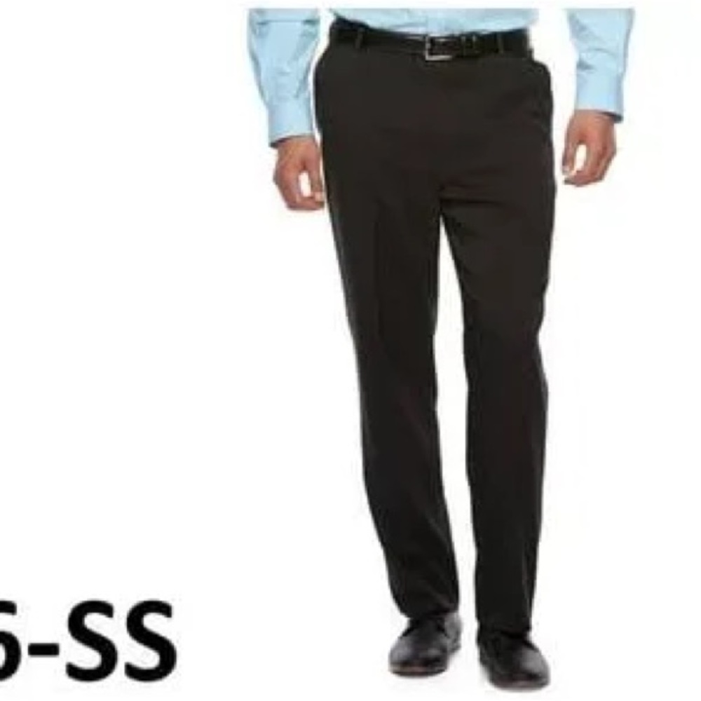 Van Heusen Black and Orange Traveler Pants